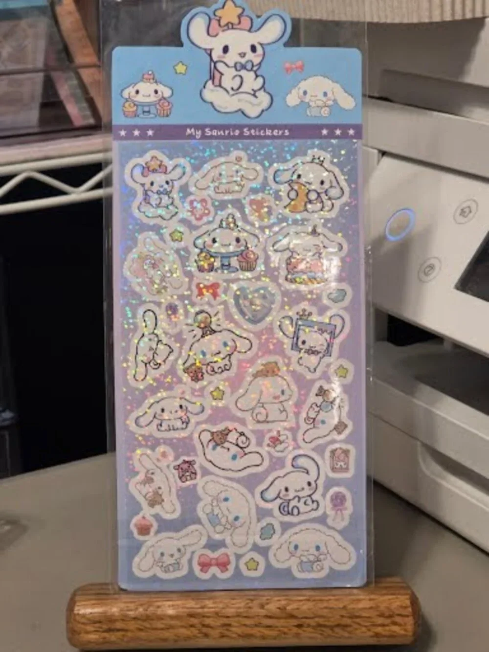 #CIN-2526 Cinnamoroll Laser Sticker Sheet